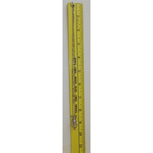 Lucky Pearl Necklace Pendant 16" Stainless Steel Chain Irish Blessing diy - Picture 13 of 13